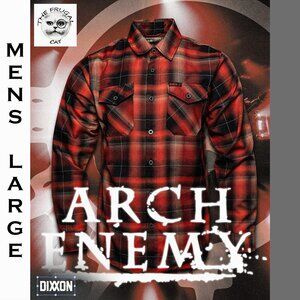 DIXXON FLANNEL x ARCH ENEMY Flannel Collab - BLOOD DYNASTY - Men's Large